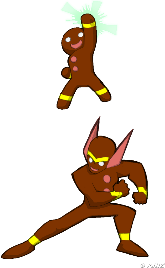 The Gingerbread Man By Projecthazoid On Clipart Library - Gingerbread Man Superhero (600x936)
