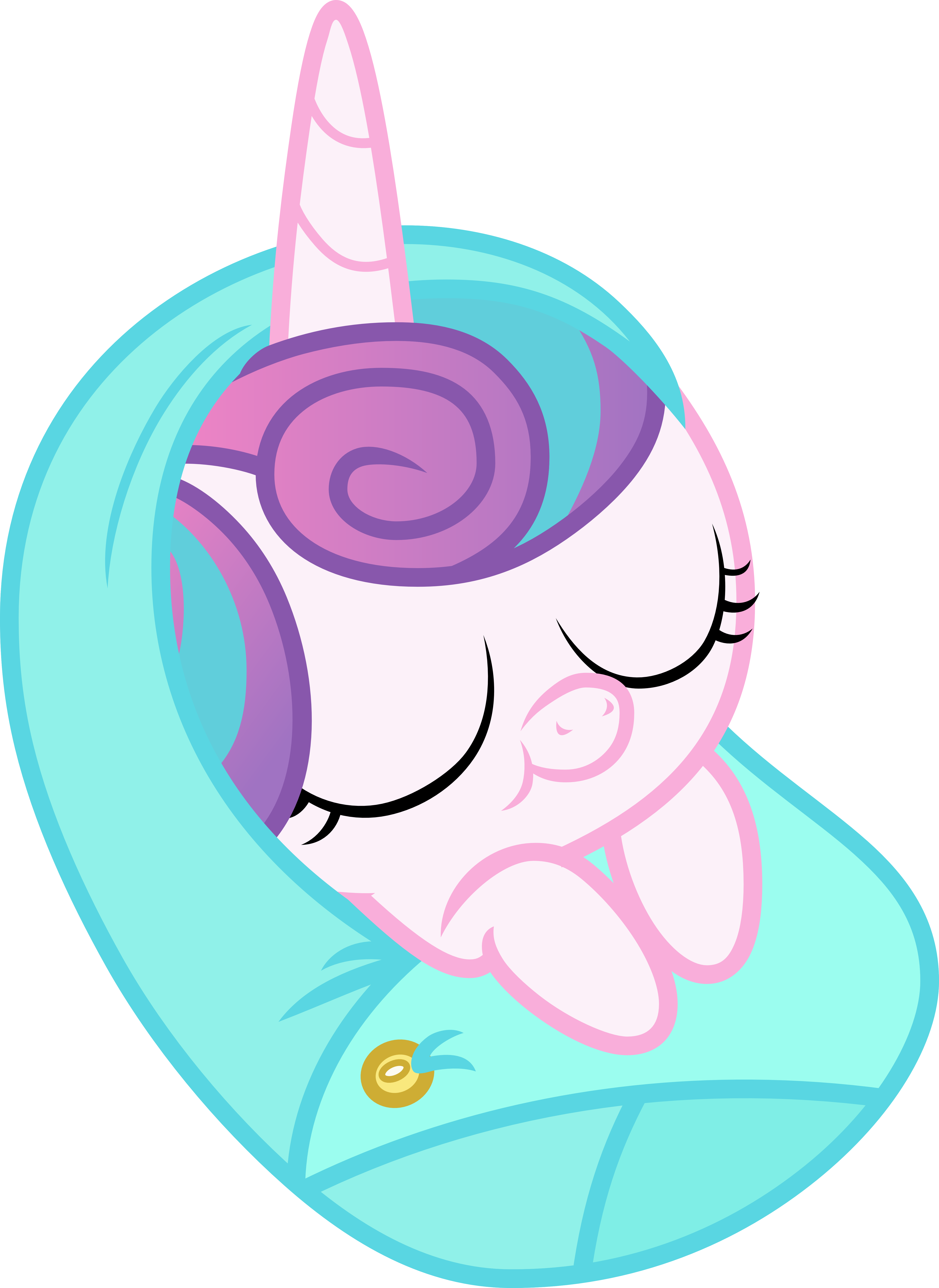 Sleeping Flurry Heart By Pilot231 - My Little Pony: Friendship Is Magic (5000x6854)