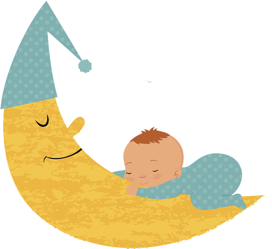 Lovely Illustration, Baby Asleep At Night - Lovely Illustration, Baby Asleep At Night (1024x1024)