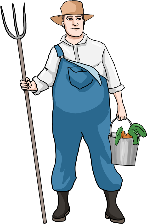 Uniform Clipart Farmer - Farmer Clipart Png (700x1036)