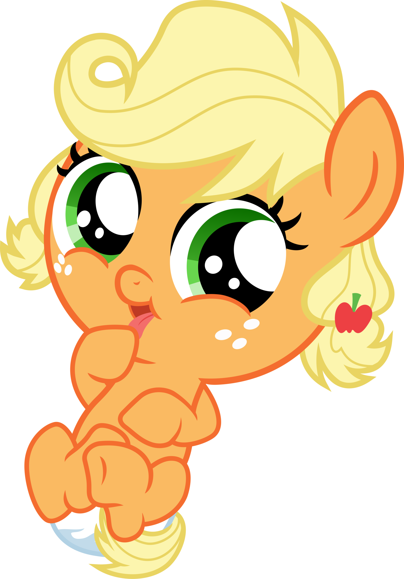 Baby Applejack By Magister39 Baby Applejack By Magister39 - My Little Pony Baby Applejack (1600x2295)