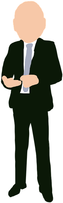 Man, Suit, Business - การ์ตูน ใส่ สูท Png (720x720)