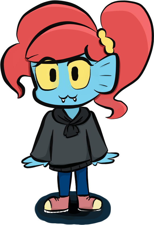 Undyne [art Collab With Jaffa-cat] By Louise5676 - Baby Undyne Png (739x1080)