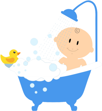 Bathtub Child Bathing Clip Art - Bathtub Child Bathing Clip Art (500x500)