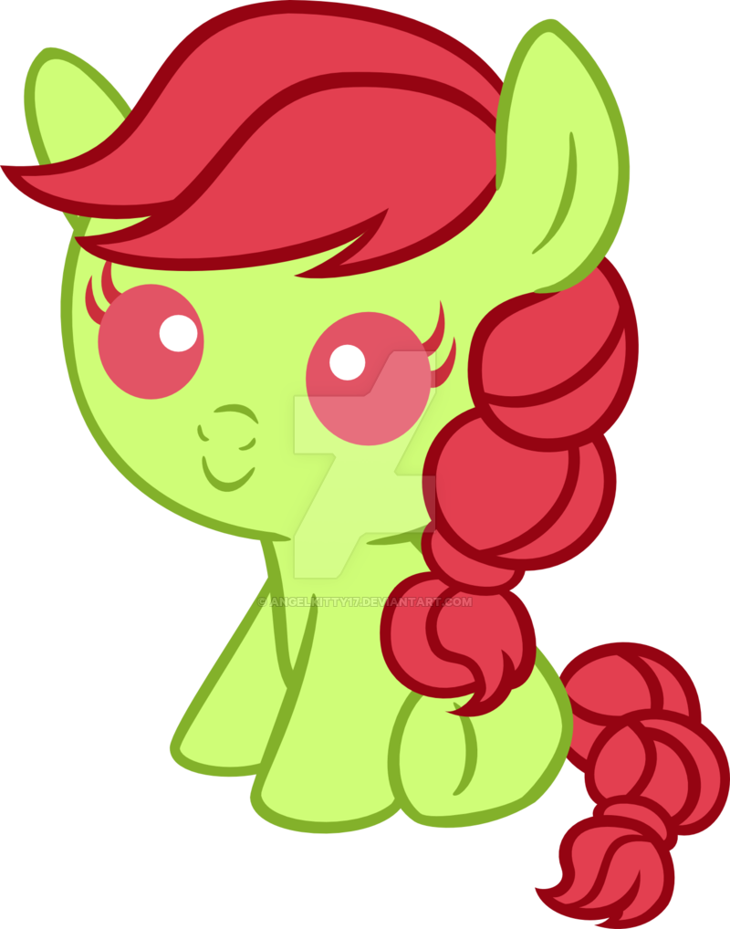 Baby Appletaffy By Angelkitty17 Mlp - Mlp Apple Baby (800x1018)
