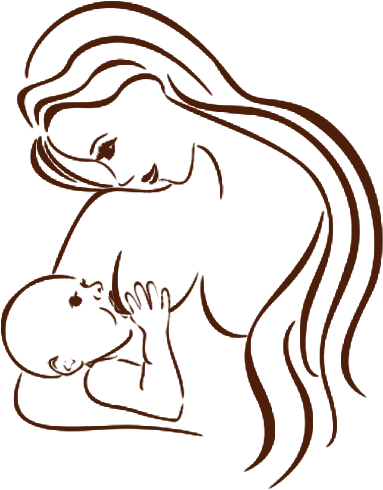 Mother's Day Infant Breastfeeding Clip Art - Breastfeeding (564x504)