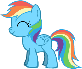 Baby Rainbow Dash By Supremechaos918 - Rainbow Dash As A Baby (383x328)