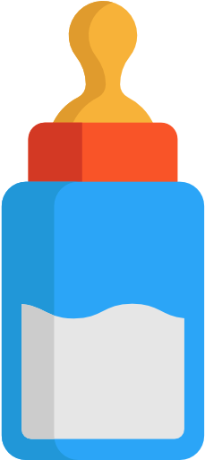 Feeding Bottle Clipart - Baby Milk Bottle Png (512x512)