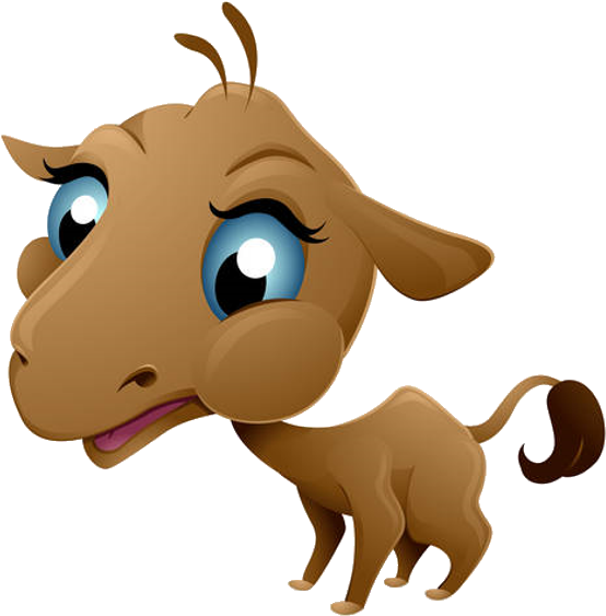 Cute Cartoon Camel Clip Art Images - Baby Camel (600x600)