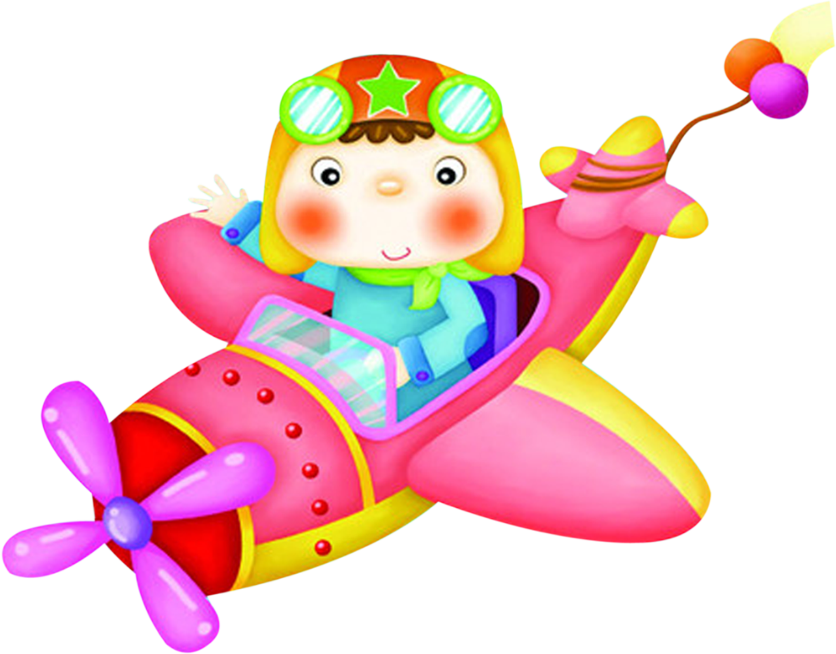 Airplane Cartoon Child Clip Art - Airplane Kids Flying Clipart (1665x1302)