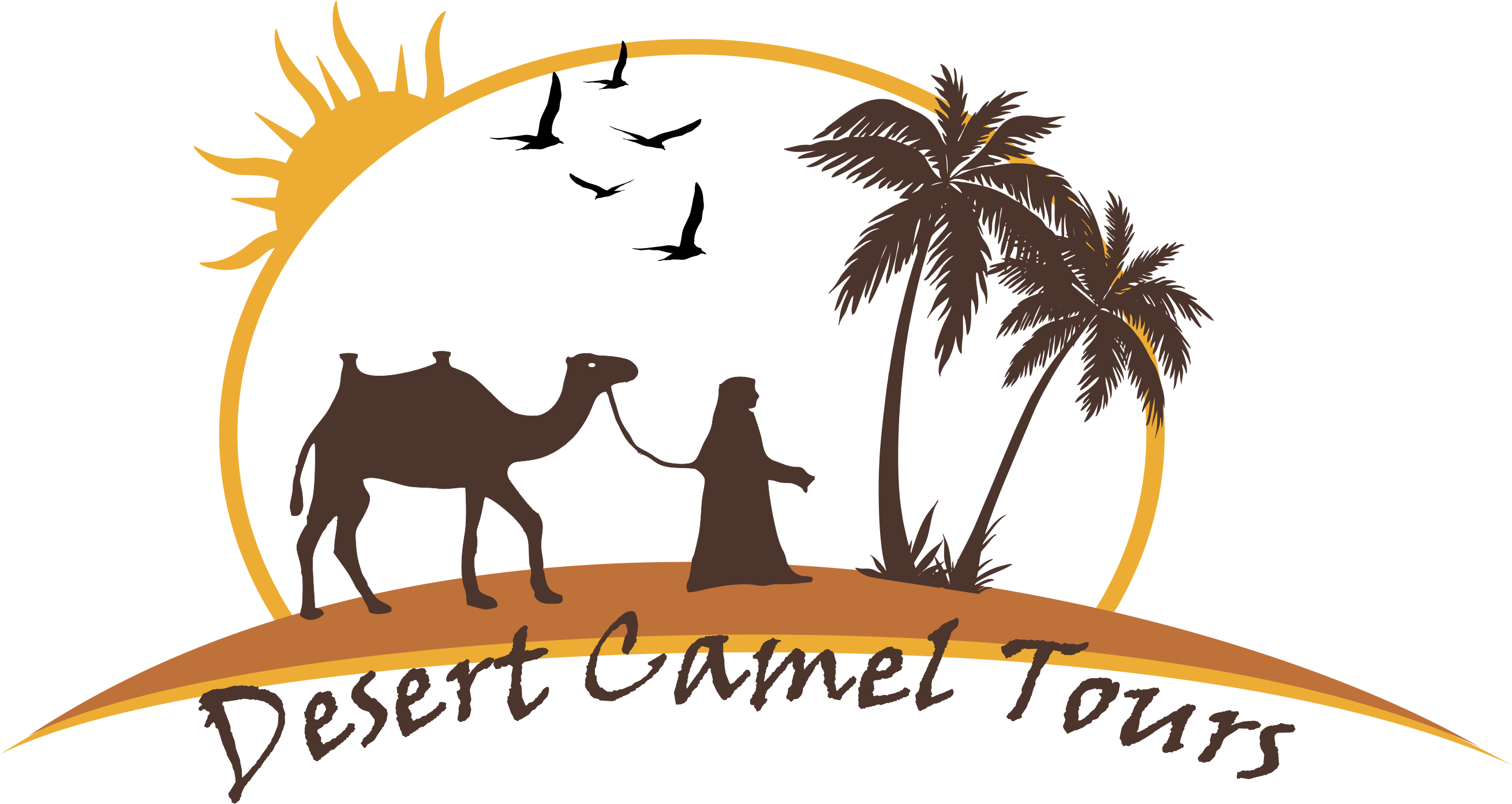 Desert Camel Tours - Adults Summer Flip Flops - Black/white (2620x1393)