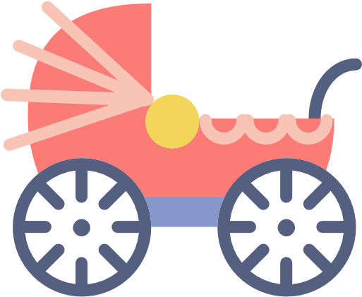 Co-sleeping With Your Baby - Princess Carriage Silhouette (512x512)