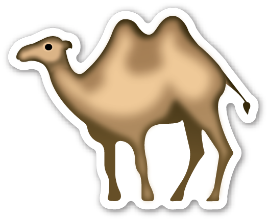 Camel Emoji No Background (525x432)