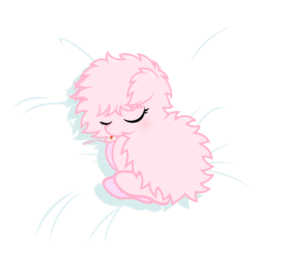 Baby Fluffle Puff Sleeping By Godoffury - Mlp Baby Fluffle Puff (911x876)