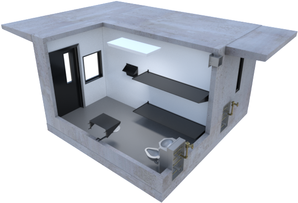 Rear Chase02 Thumbnail Image - Jail Cell Rear Chase (612x448)