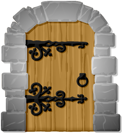 Doorway Clipart Castle Pencil And In Color Doorway - Castle Door Clipart Png (512x512)