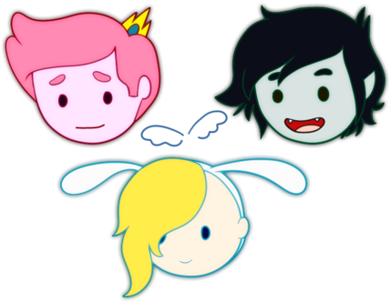 102 Images About Hora De Aventura On We Heart It - Marshall And Flame Prince And Prince Gumball (500x389)