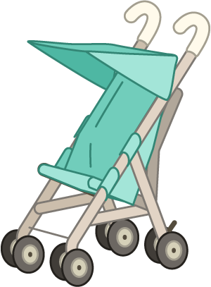 Blue Stroller - Blue Stroller (300x407)