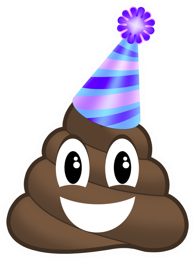 Party Poopers - #partytime Kacken Emoji Geburtstags-karte Karte (771x1024)