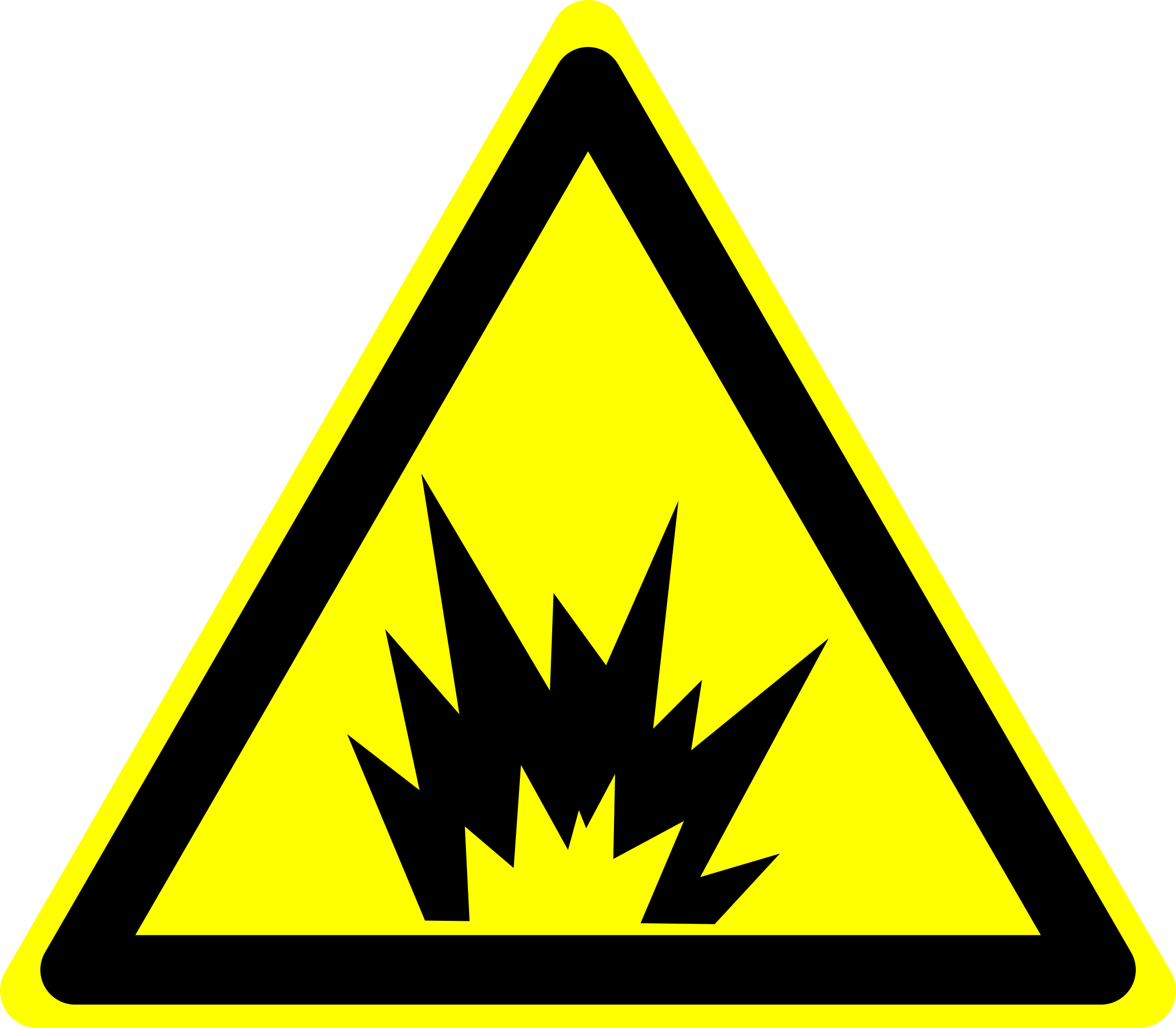 Animated Explosion Clip Art Clipart - Fire And Explosion Hazard (2400x2099)