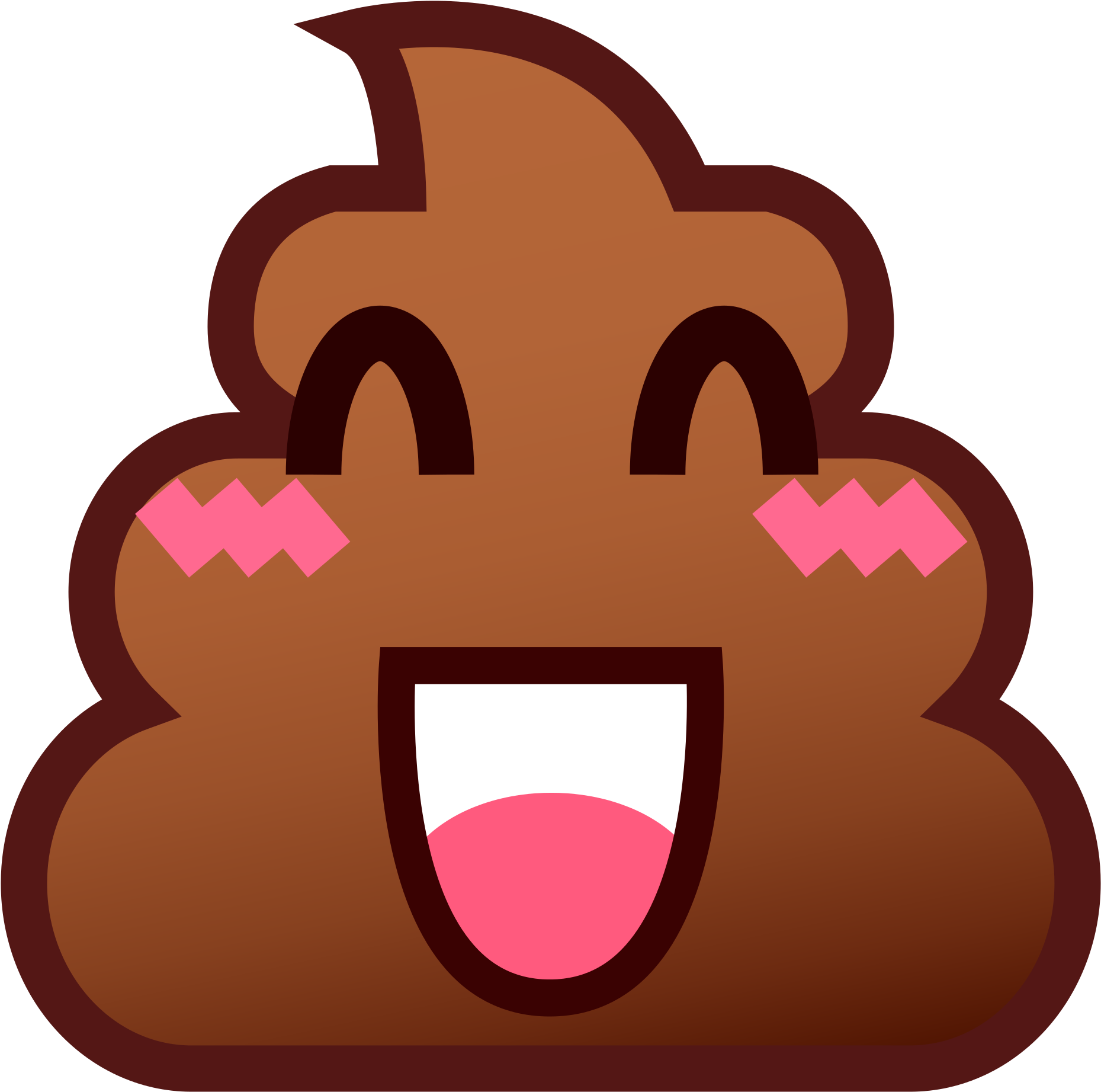 Gag Gifts, Fake Poop - Kawaii Poop Emoji Pillow Case (2000x2000)