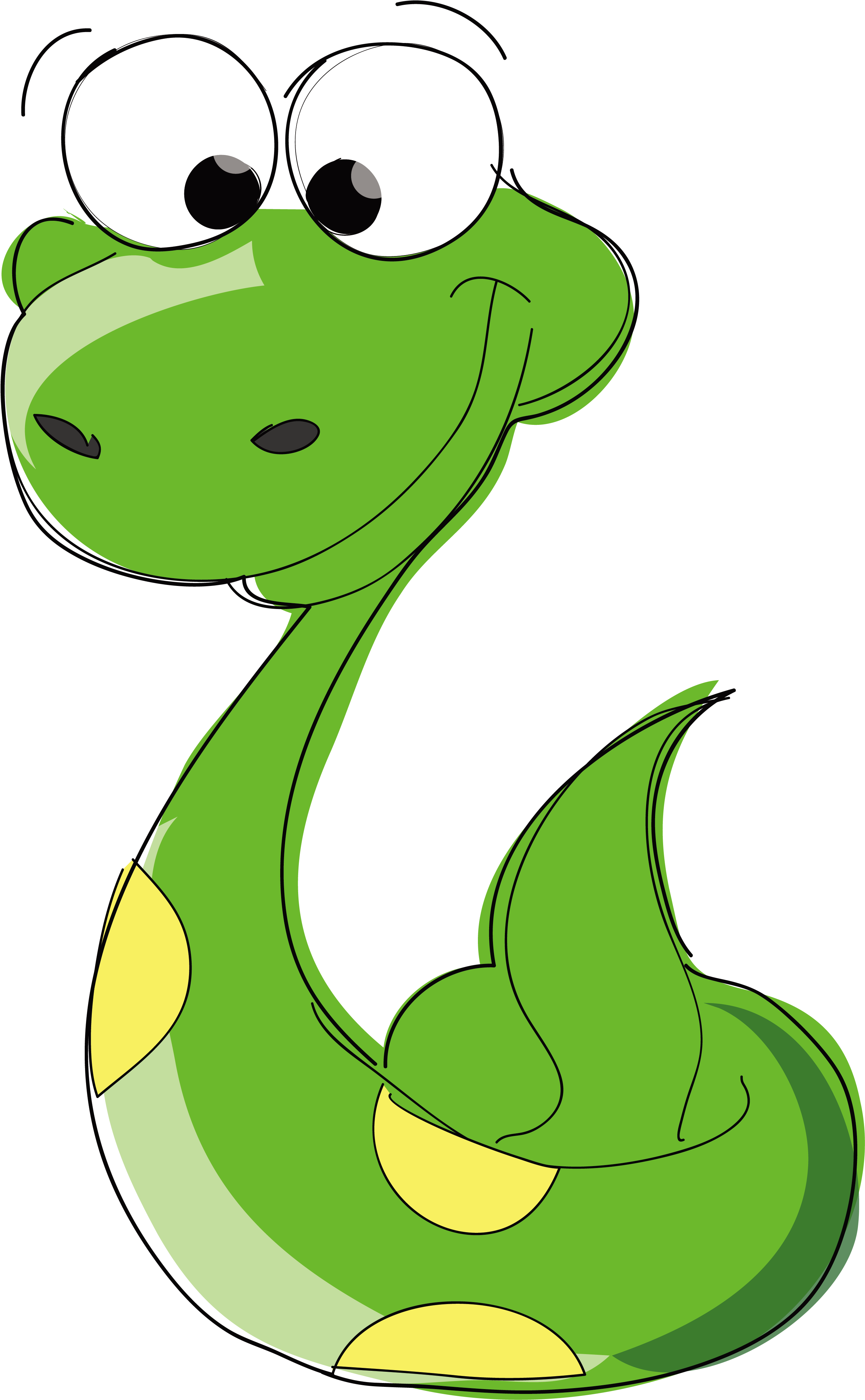 Snake Cartoon Clip Art - Snakes (3283x4850)