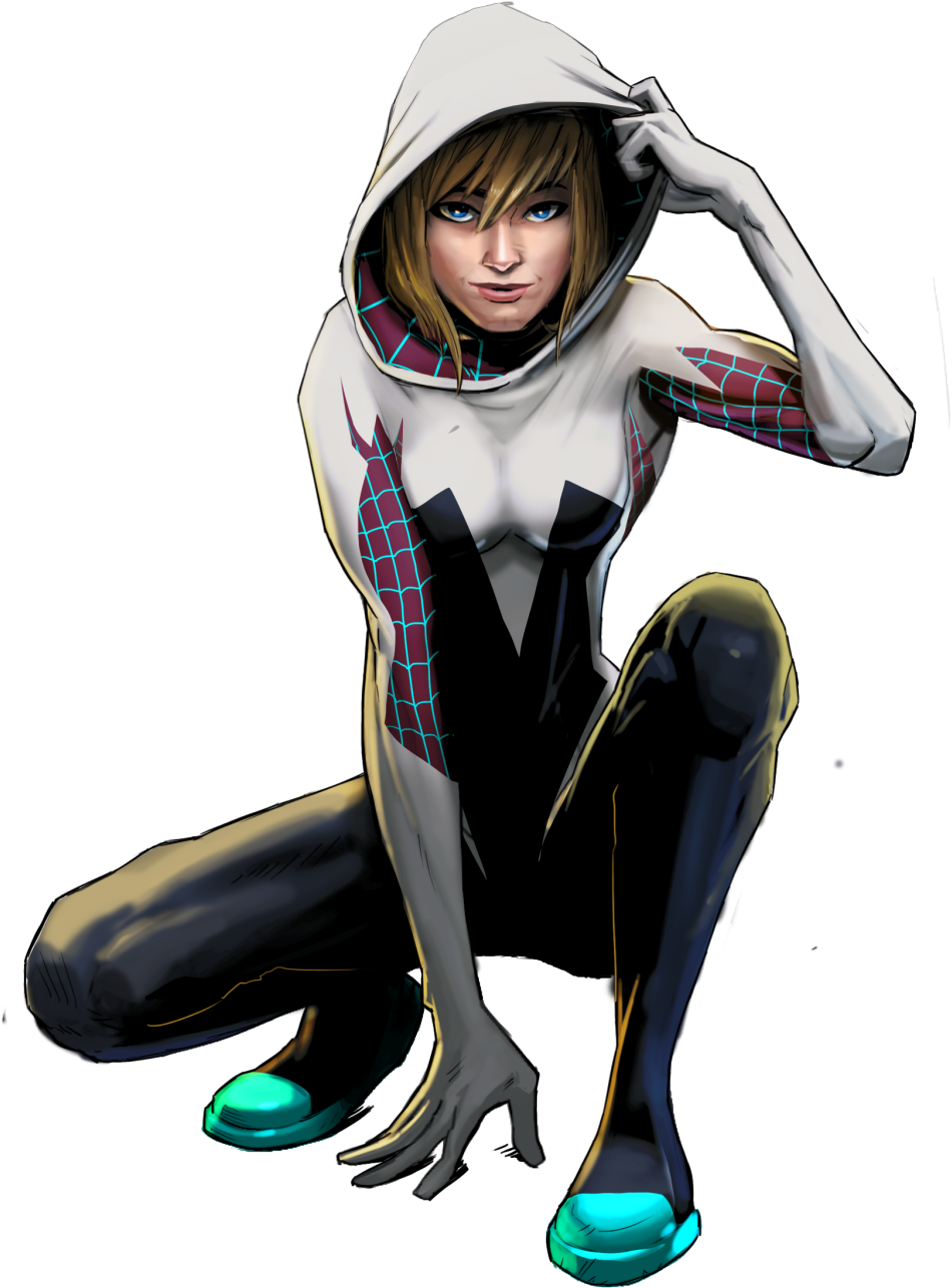 Spider Man Unlimited - Spider Gwen Comic Png (1160x1740)