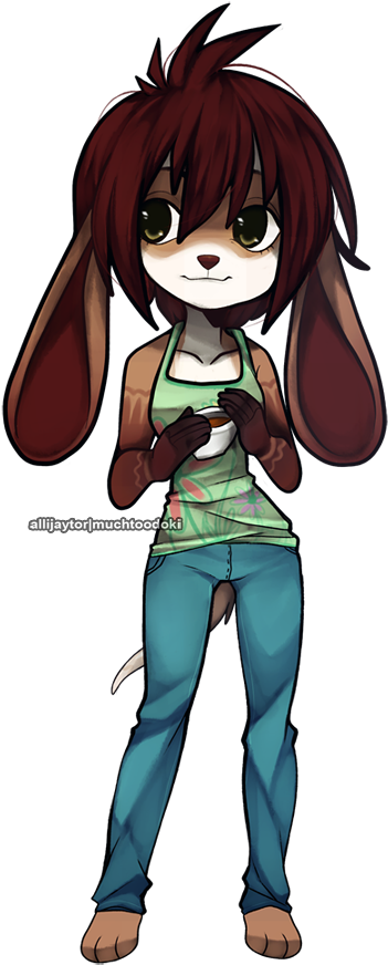 Chibi Tea Time - Cartoon (450x901)