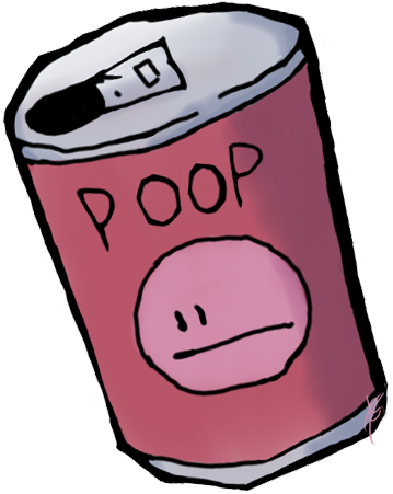 Poop Cola Can By Insanitynightmare - Poop In A Can (359x451)