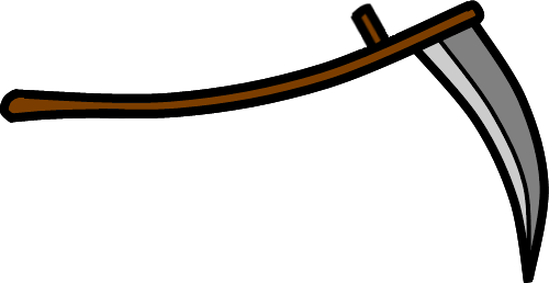 Generic Scythe By Feraligono - Cartoon Scythe Png (500x258)