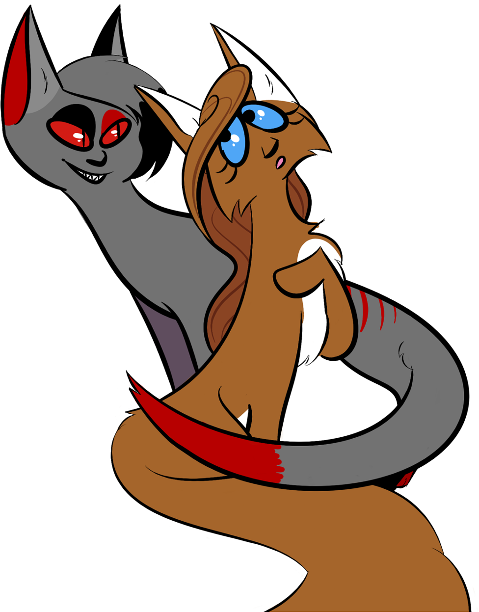 Generic Cat And Edgy Mcedgelord By Faeplae - Edgy Warrior Cats Oc (1012x1269)