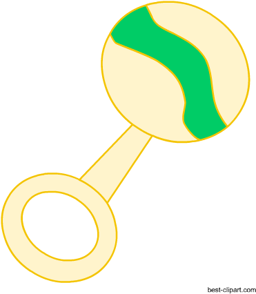 Cute Baby Rattle Free Clipart \ - Baby Rattle (450x450)