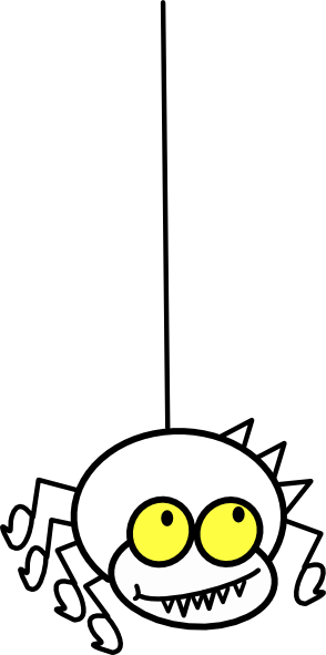 Spider Web Clip Art (294x591)