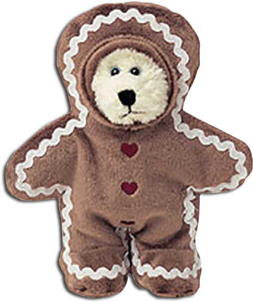 Boyds Bear Gingerbread Man Gb Gingerpeeke Teddy Bear - Teddy Bear (517x622)
