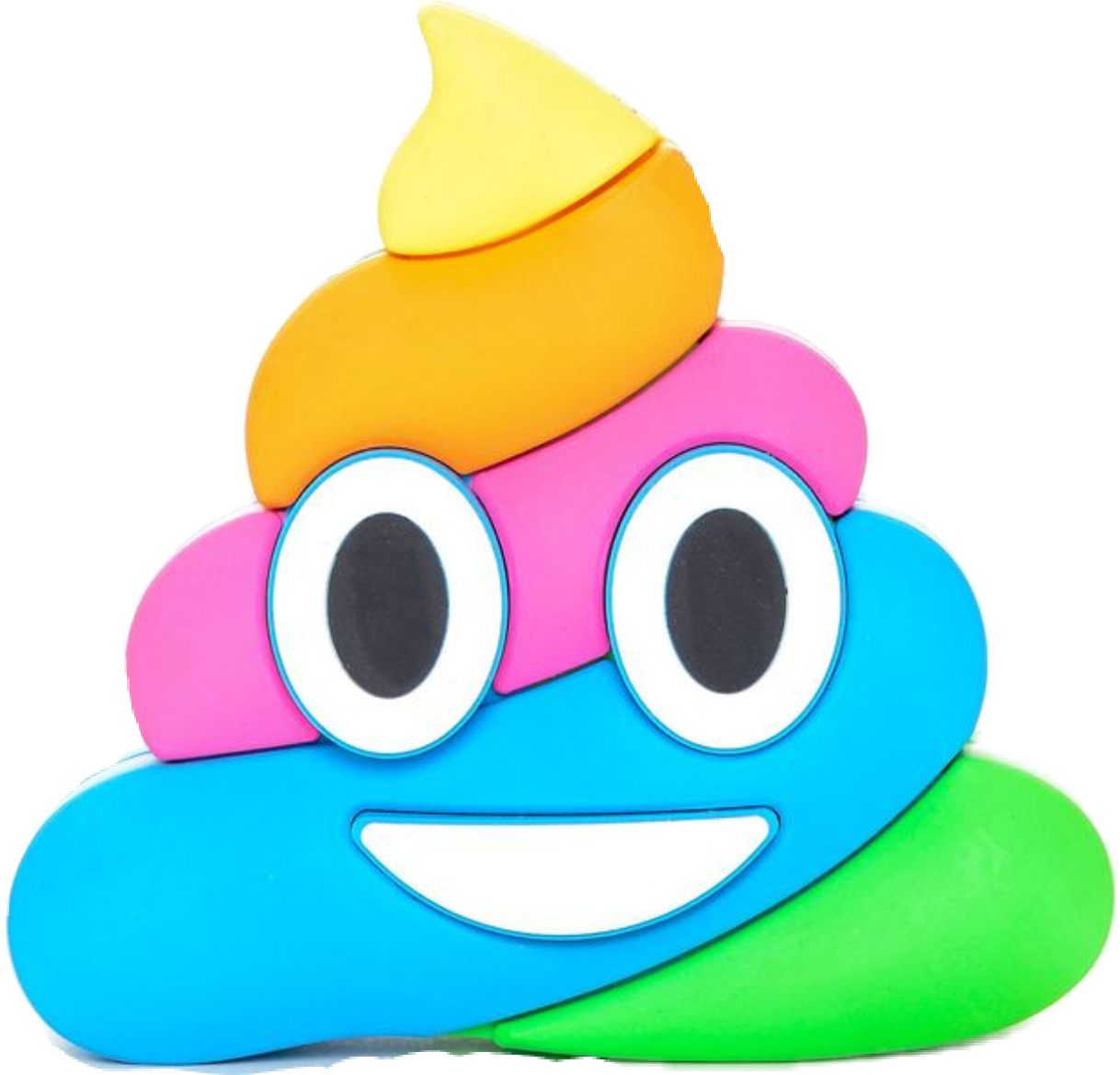 Pile Of Poo Emoji Feces Rainbow Smile - Rainbow Poop Emoji Png (1218x1169)