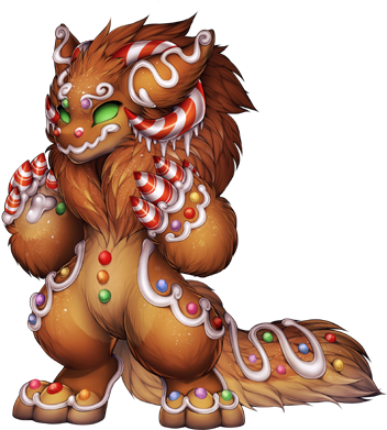 Gingerbread Man - Furvilla Gingerbread Wickerbeast (393x400)