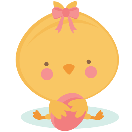 Chick With Egg Easter Scrapbook Cuts Svg Cutting Files - Illustration (432x432)