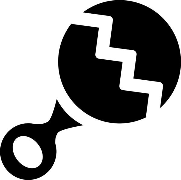 Baby Rattle Stamp - Baby Rattle (600x594)