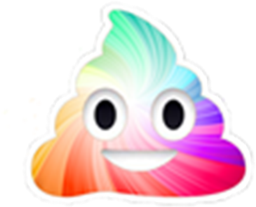 Poop Emoji - Google Zoeken - Rainbow Poop Emoji Png (420x420)