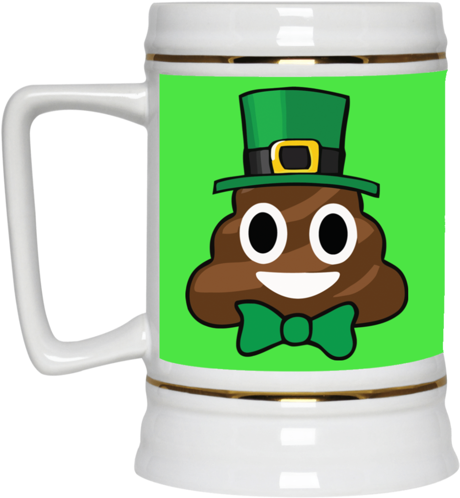 Leprechaun Poop Emoji Funny St - Goodbyes Are Not Forever Mugs (1024x1024)