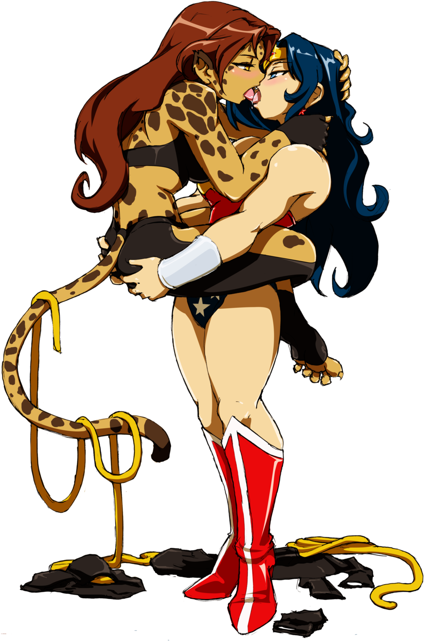 Cheetah Wonder Passion Kiss Clothes By Dan Heron By - Wonder Woman X Cheetah (1024x1409)