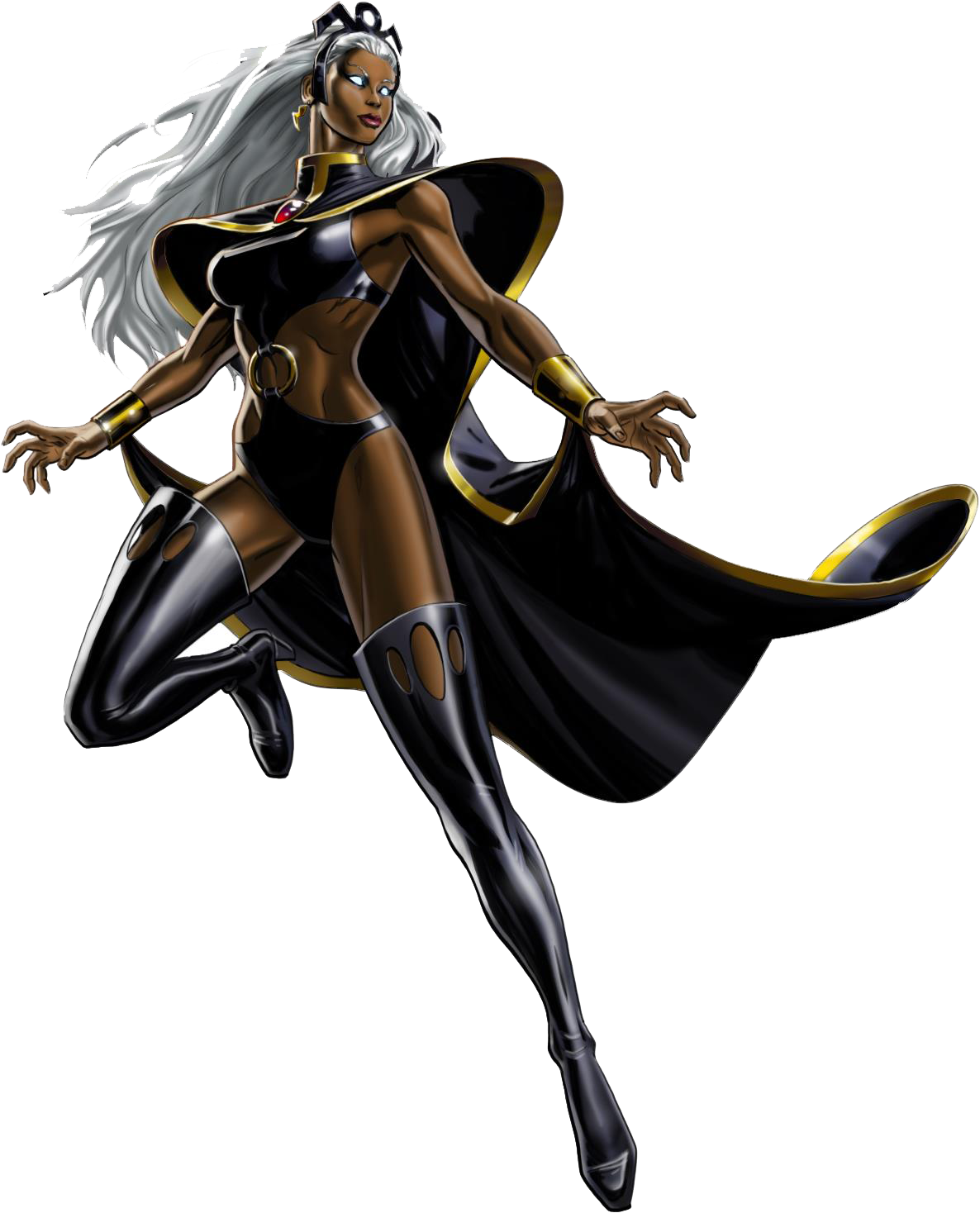 Storm X Men Png Clipart Png Mart Rh Pngmart Com Black - Storm X Men Png (1186x1468)