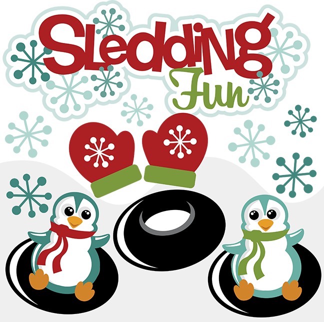 Penguin Ice Skating Clip Art Download - Scrapbooking (648x644)