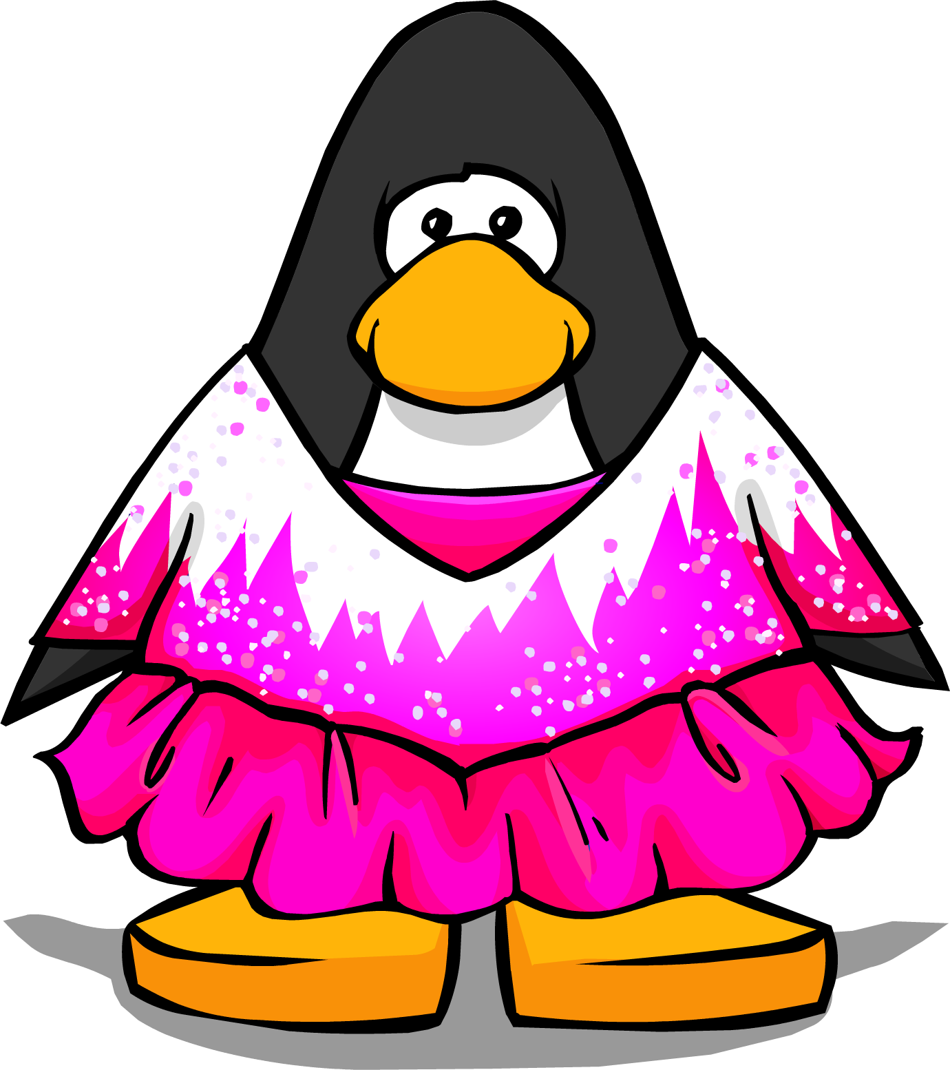 Pink Figure Skating Dress Pc - Club Penguin Vuvuzela (1380x1554)