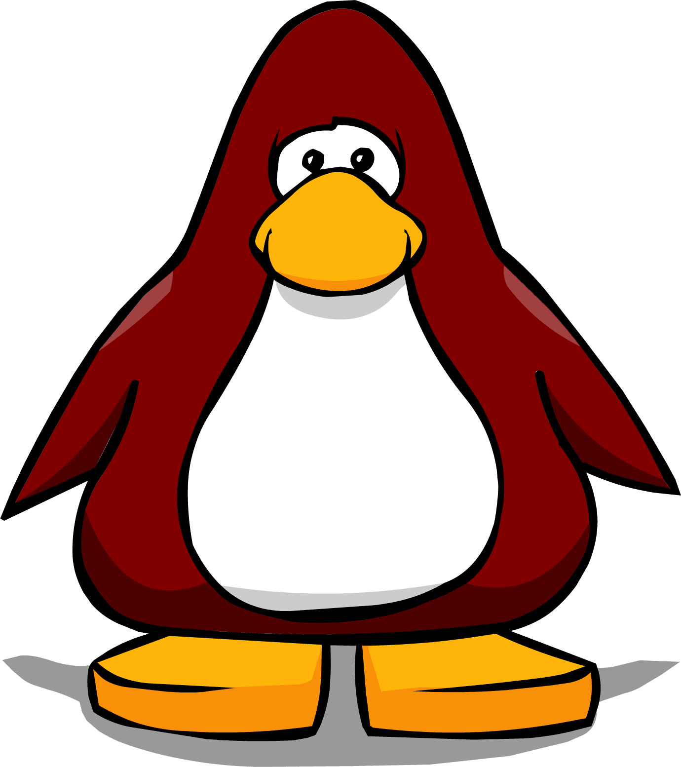 Dark Red From A Player Card - Club Penguin Ninja Mask (1380x1554)