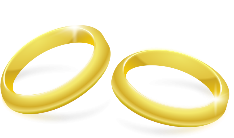 Interlocking Wedding Rings Clipart Wedding Rings Clipart - Gold Jewellery Clipart (900x900)