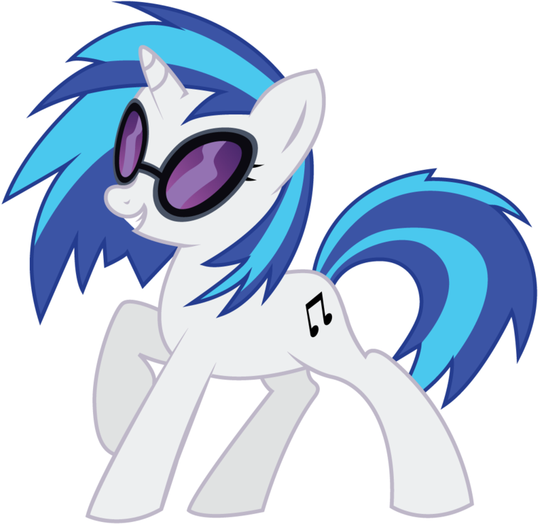 Happy Scratch Vector By Kyrospawn On Clipart Library - Vinyl Scratch Pony (900x836)