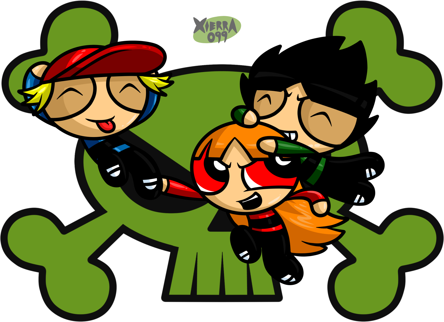 It's Rowdyruff Boys Month By Xierra099 - The Rowdyruff Boys (1500x1100)