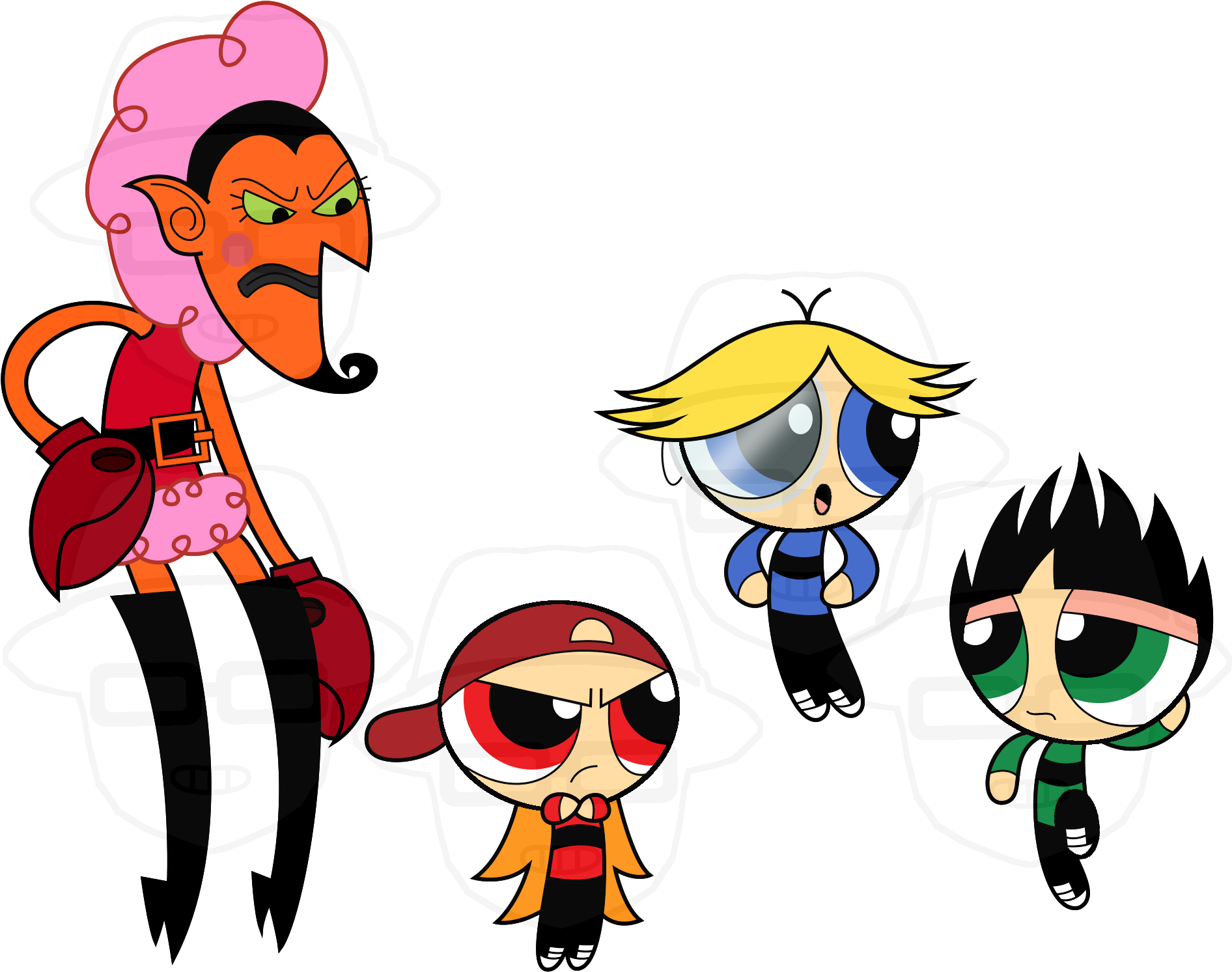 Rowdyruff Boys And Him - Rowdyruff Boys And Him (1974x1537)