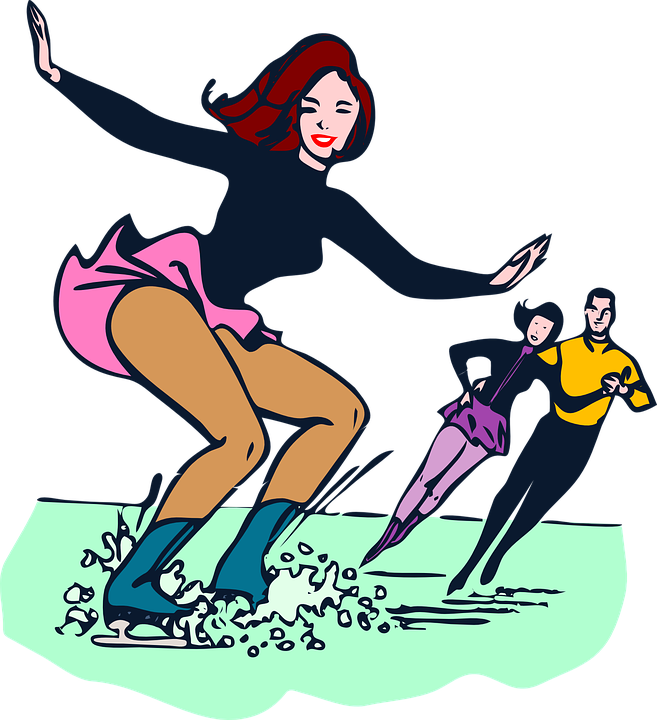 Pin Ice Skating Clipart - Ice Skaters Animated Gifs (657x720)
